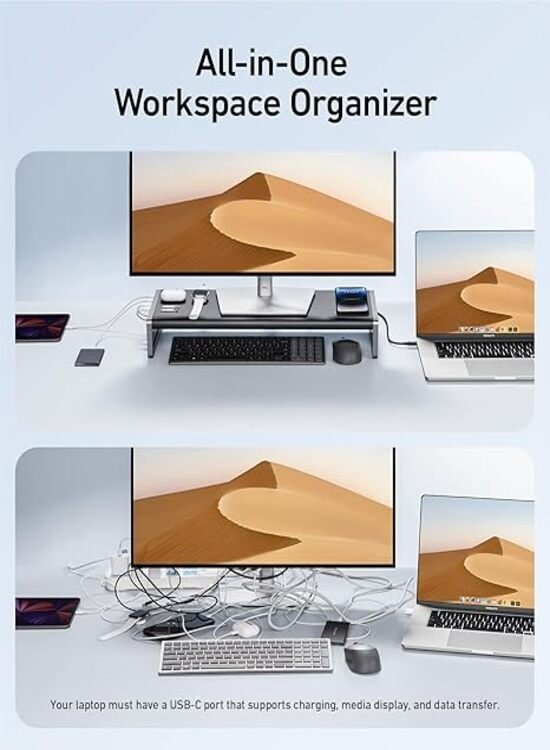 The Ergonomic Navigator: Anker 675 All-in-One Dock with 100W Laptop Charging. - Image 2