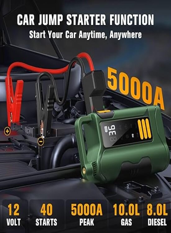 The Master Recovery Station: 10L Gas/Diesel Jumper with 16000mAh Power Bank. - Image 2